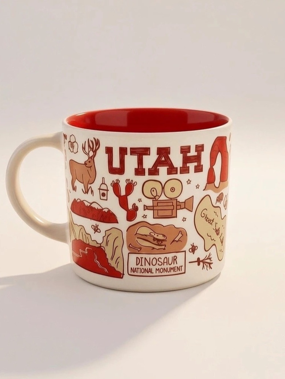 Starbucks Been There Series Utah Coffee Mug Red Interior 14oz Across Globe